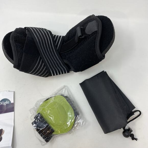 Plantar Fasciitis Night Splint Green Ball Carry Bag Foot Pain Relief NEW - Picture 1 of 6